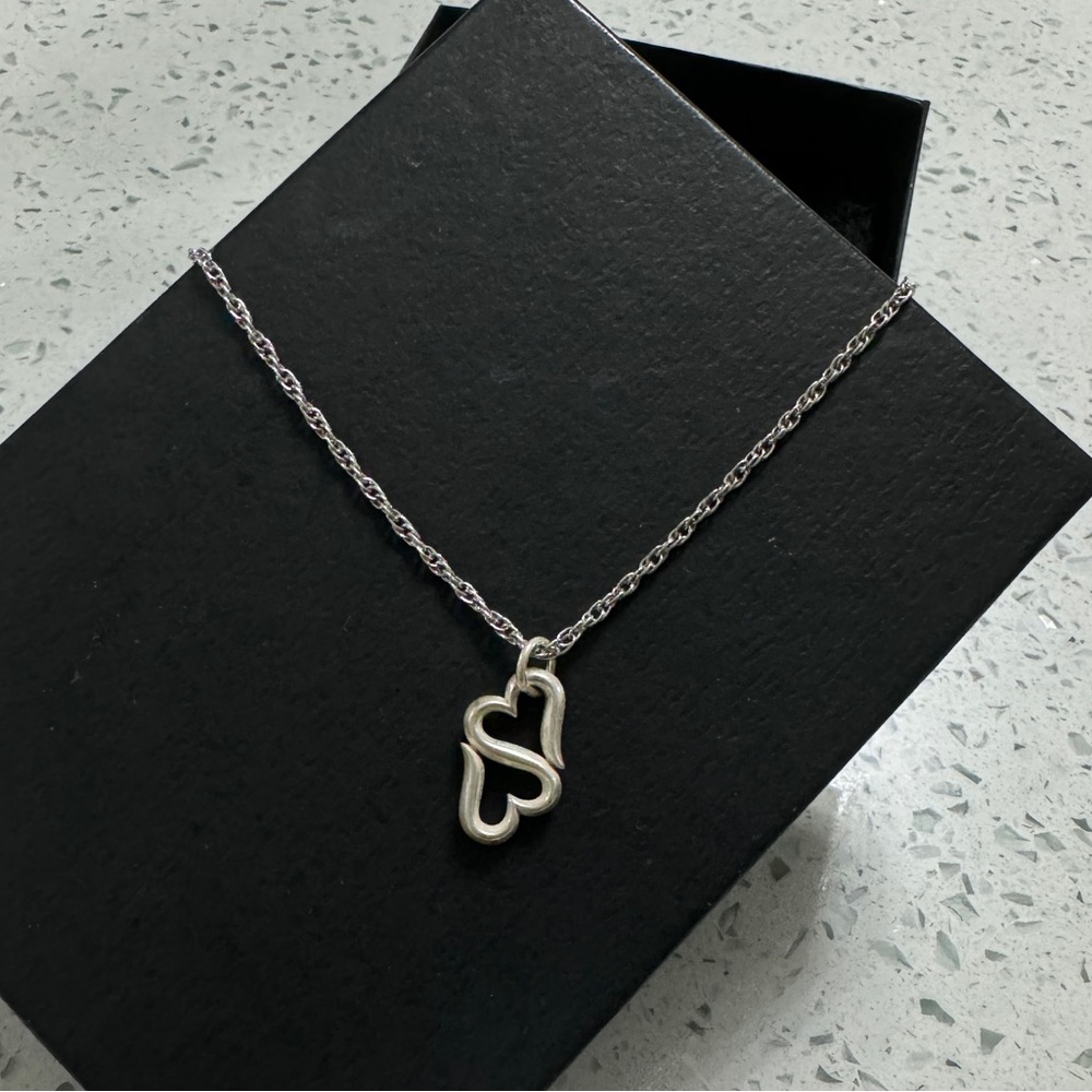 James Avery,chain and heart charm. 925